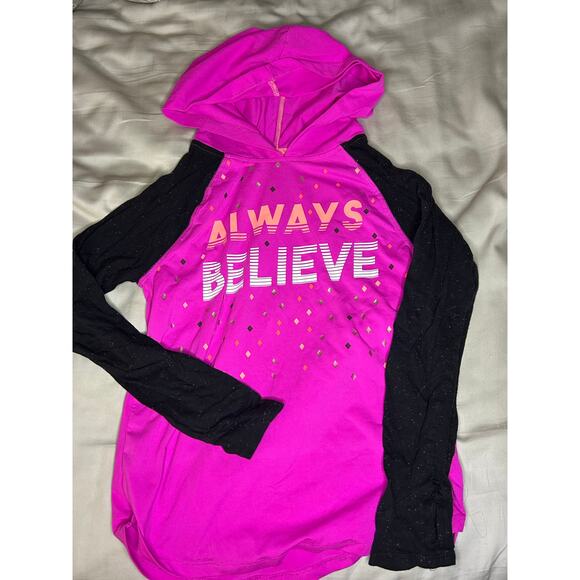SO active hoodie pink and black size 7/8 - Picture 2 of 3